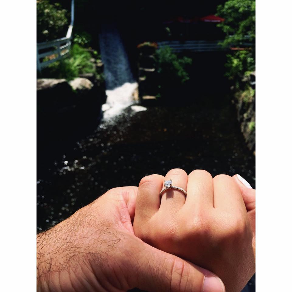 The day we got engaged. Happiest day of our lives!