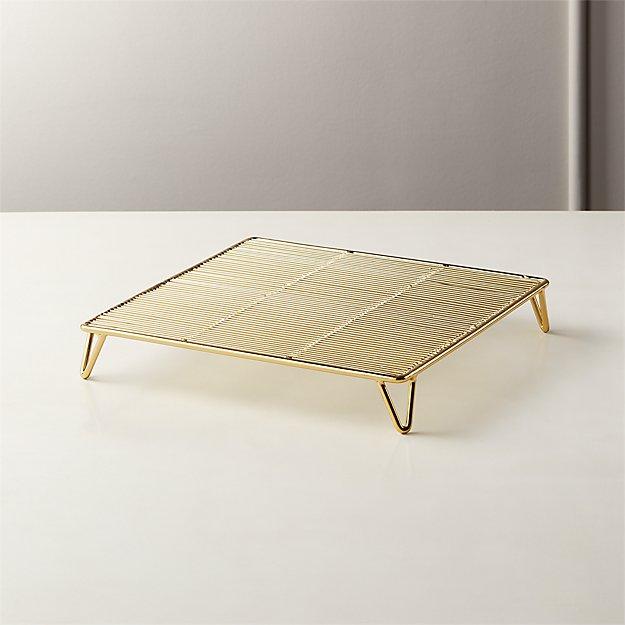 Wilson Small Gold Raised Serving Platter