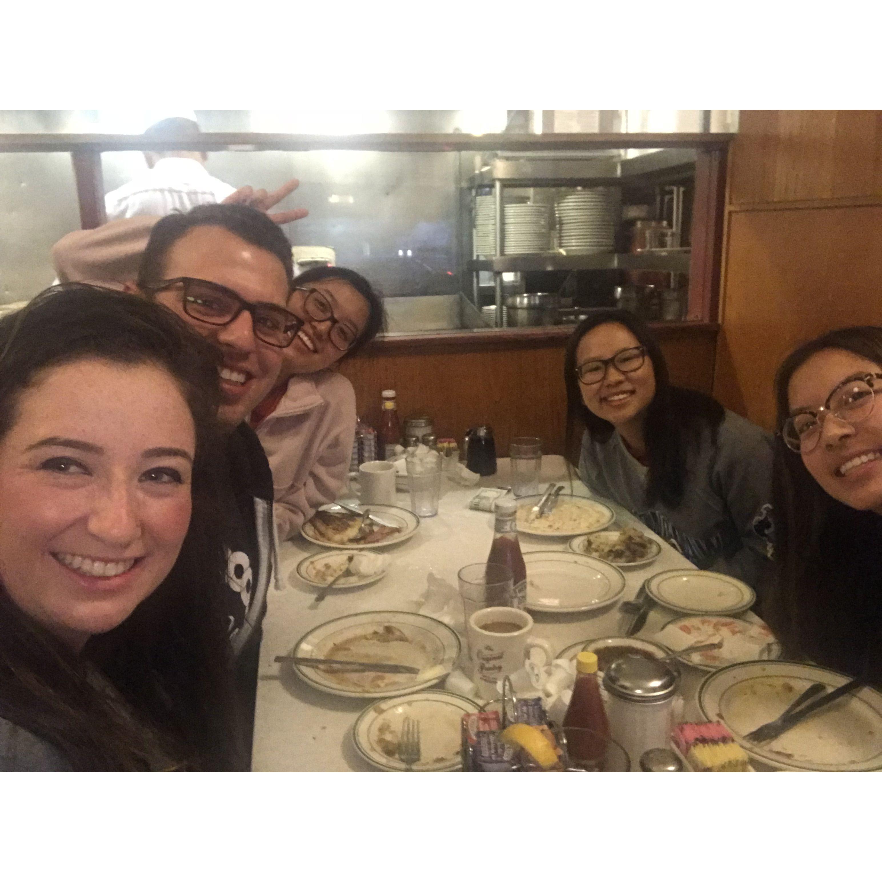 May 2018: At 4:00AM on the morning of their USC graduation, Stephen, Grace, and their friends went to breakfast at the Pantry downtown.