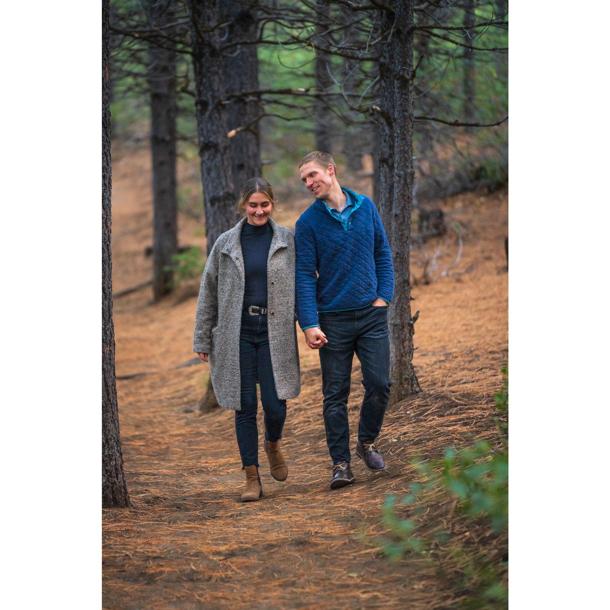 walking through Deschutes National Forest