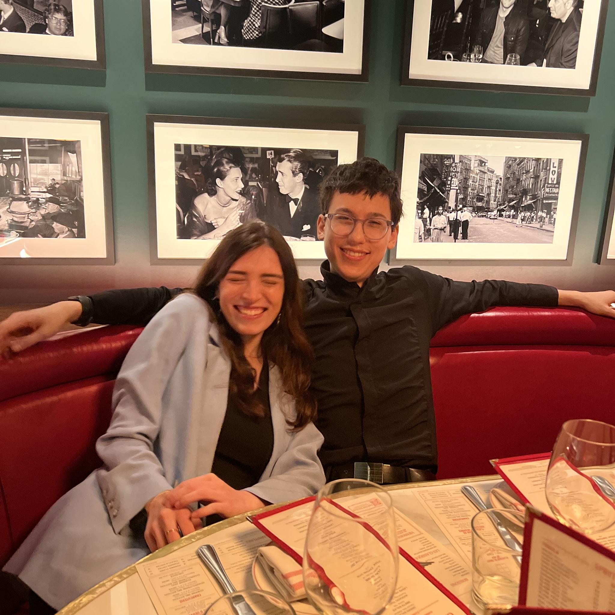 At Grand Brasserie after a performance, June 2025