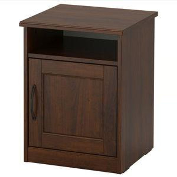 SONGESAND Nightstand, brown, 16 1/2x15 3/4 "