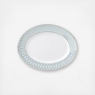 Clara Aqua Oval Platter