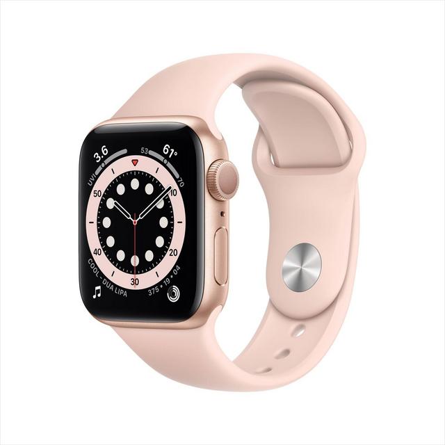 Apple Watch Series 6 GPS, 40mm Gold Aluminum Case with Pink Sand Sport Band