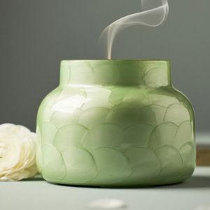 Capri Blue Volcano Green Capiz Jar Candle