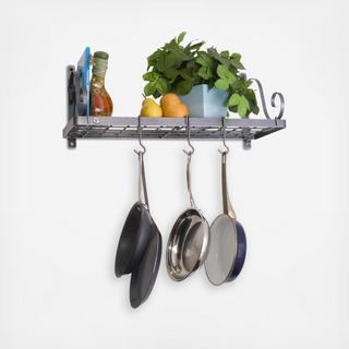 Decor Bookshelf Pot Rack