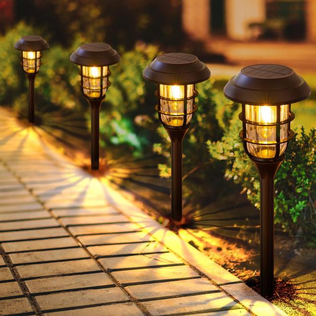 LETMY Solar Pathway Lights Outdoor