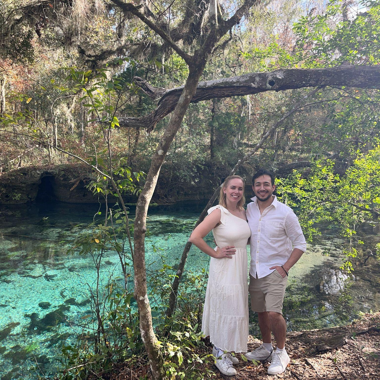 These natural springs were gorgeous! Perfect for our special moment.