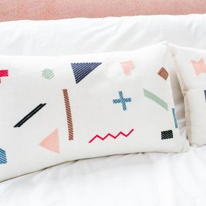 Confetti Map Pillow