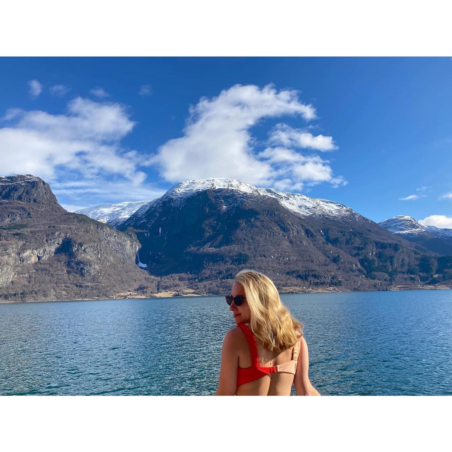 The beautiful Lustrafjord! 