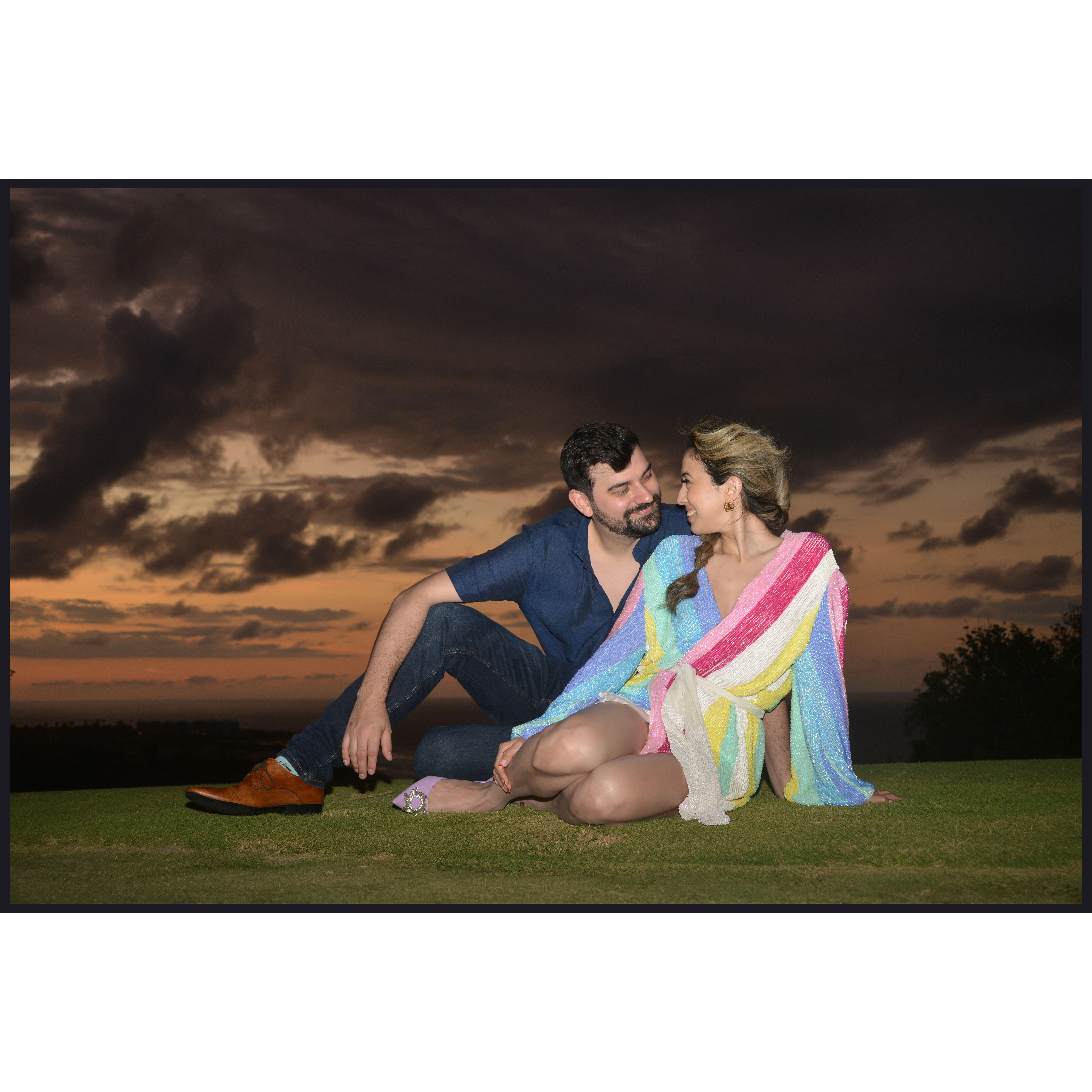 These pictures were all taken right after he proposed! He coordinated with his photographer aunt, Rebecca, to take engagement pictures of us in the Royal Isabela grounds! Pictures by @rz_portraits