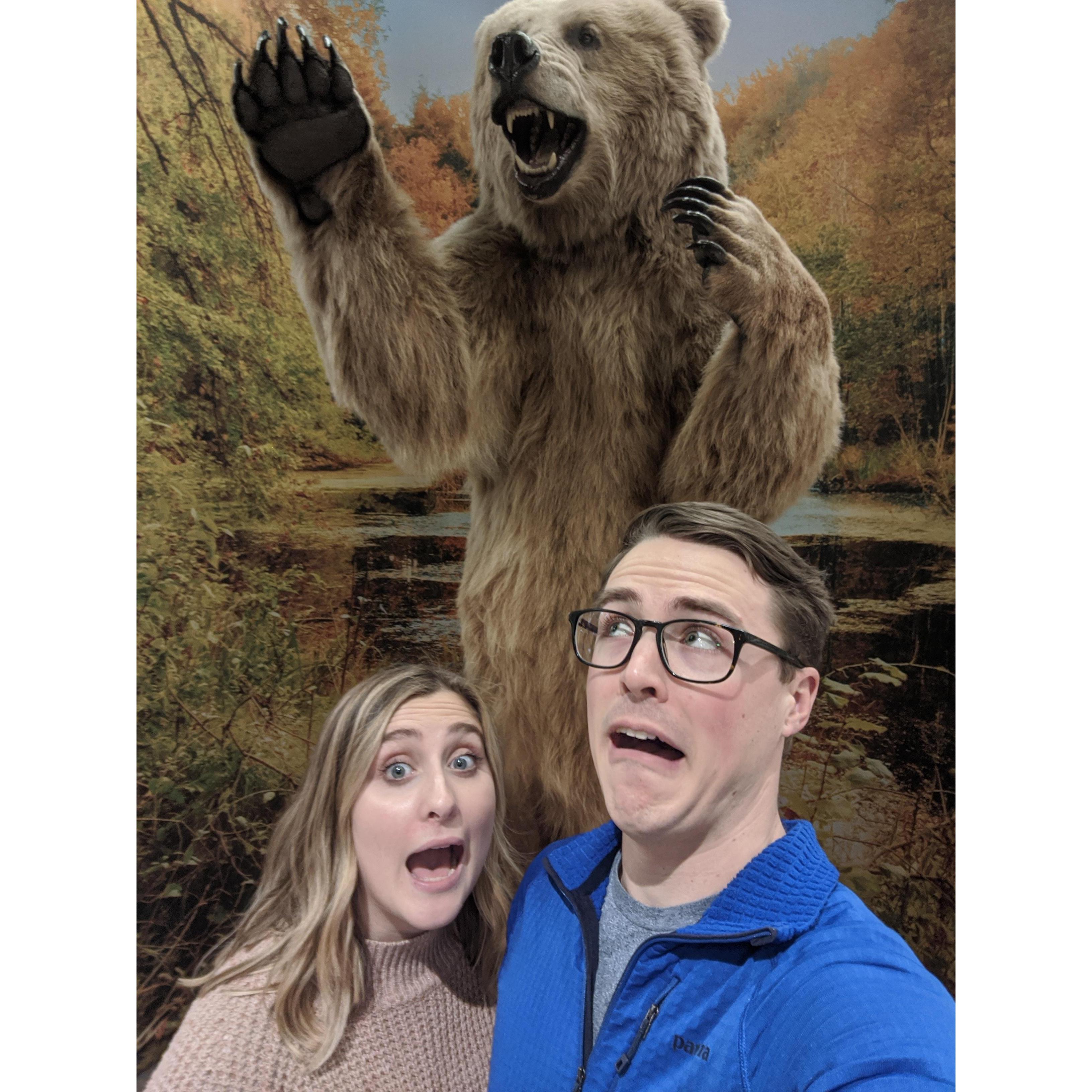 sometimes we like being together so much, it's un-bear-able