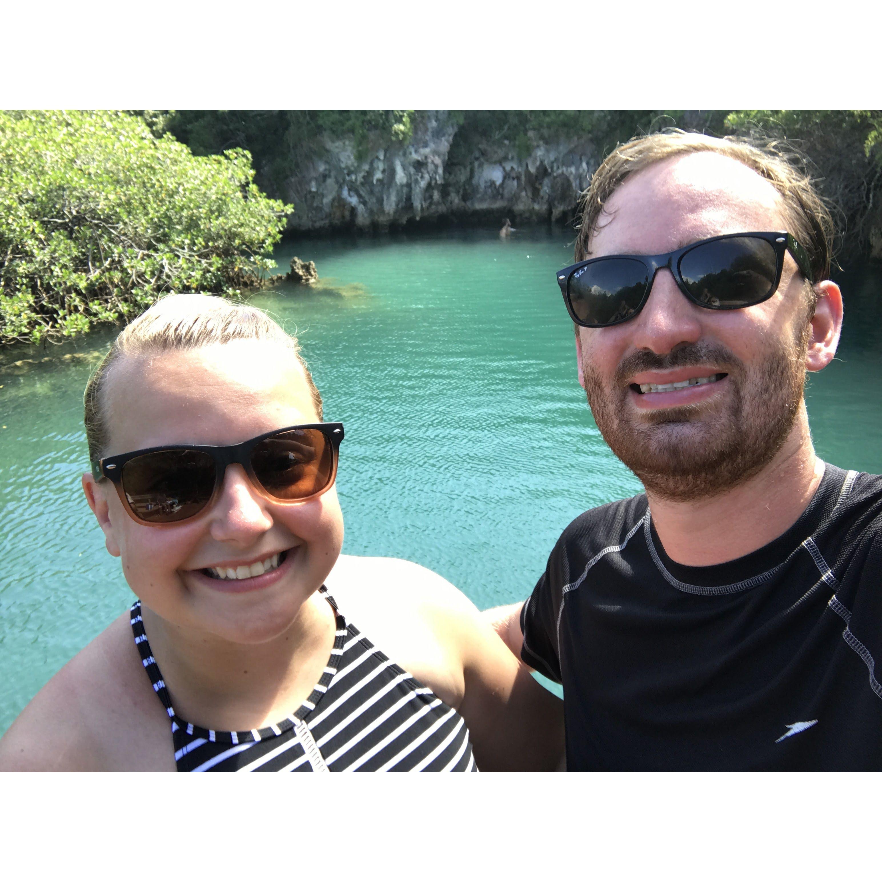 Blue Hole Lagoon in Bermuda Aug 2017