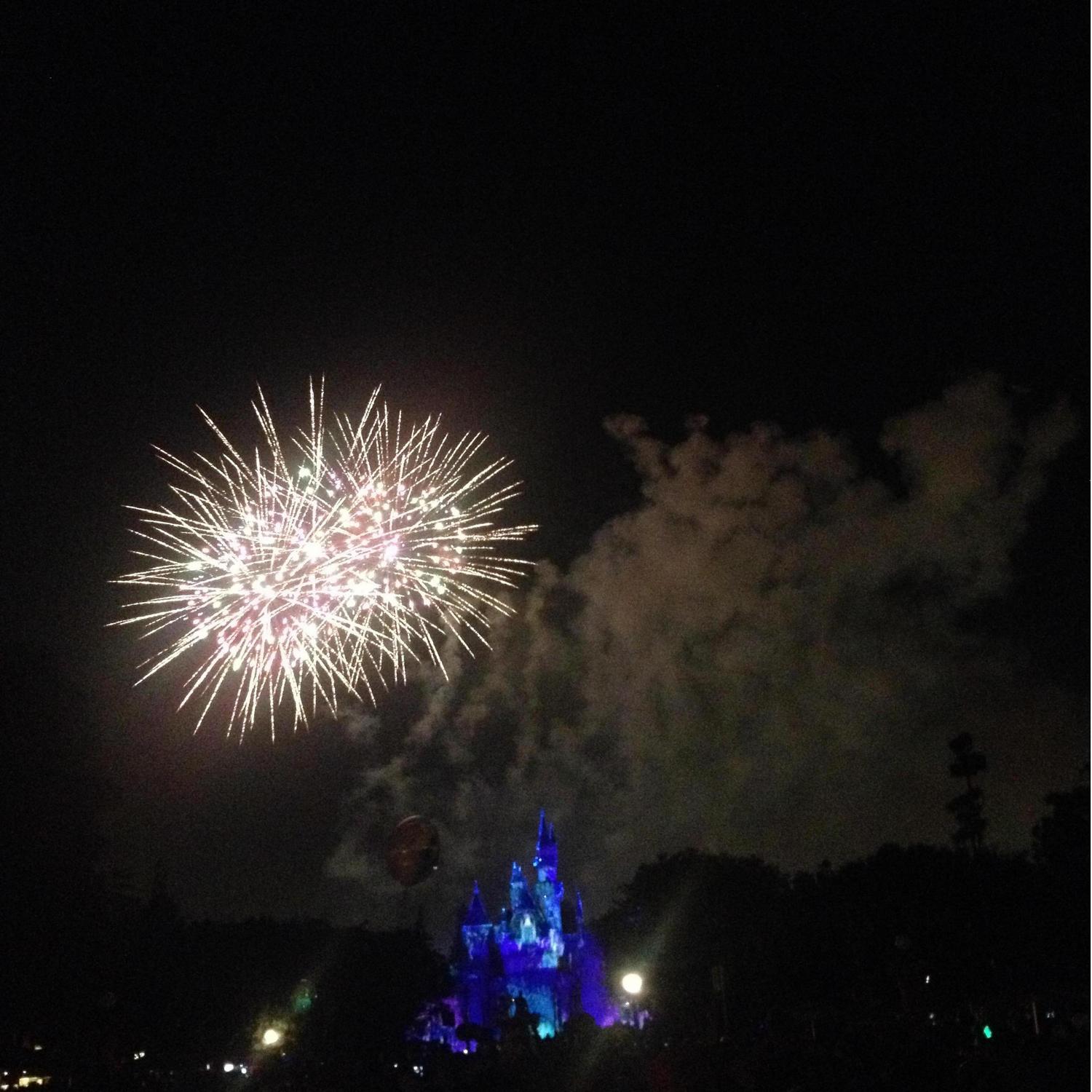 Disneyland fireworks!  An ongoing theme.