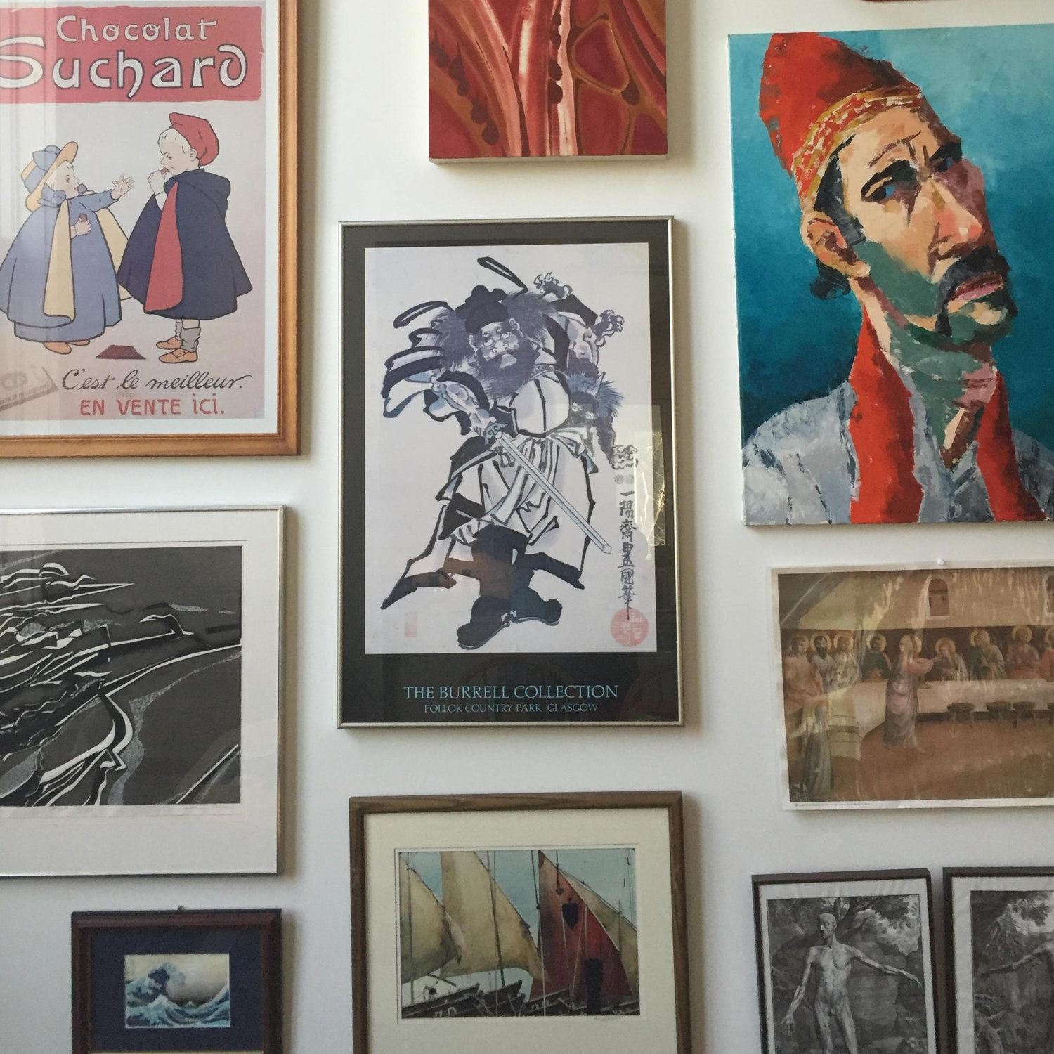 Our favorite collaboration ! Our salon style art wall, Kittery Point, maine.