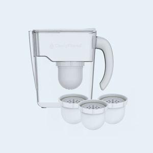 Clearly Filtered Water Pitcher & Filter 3 Pack