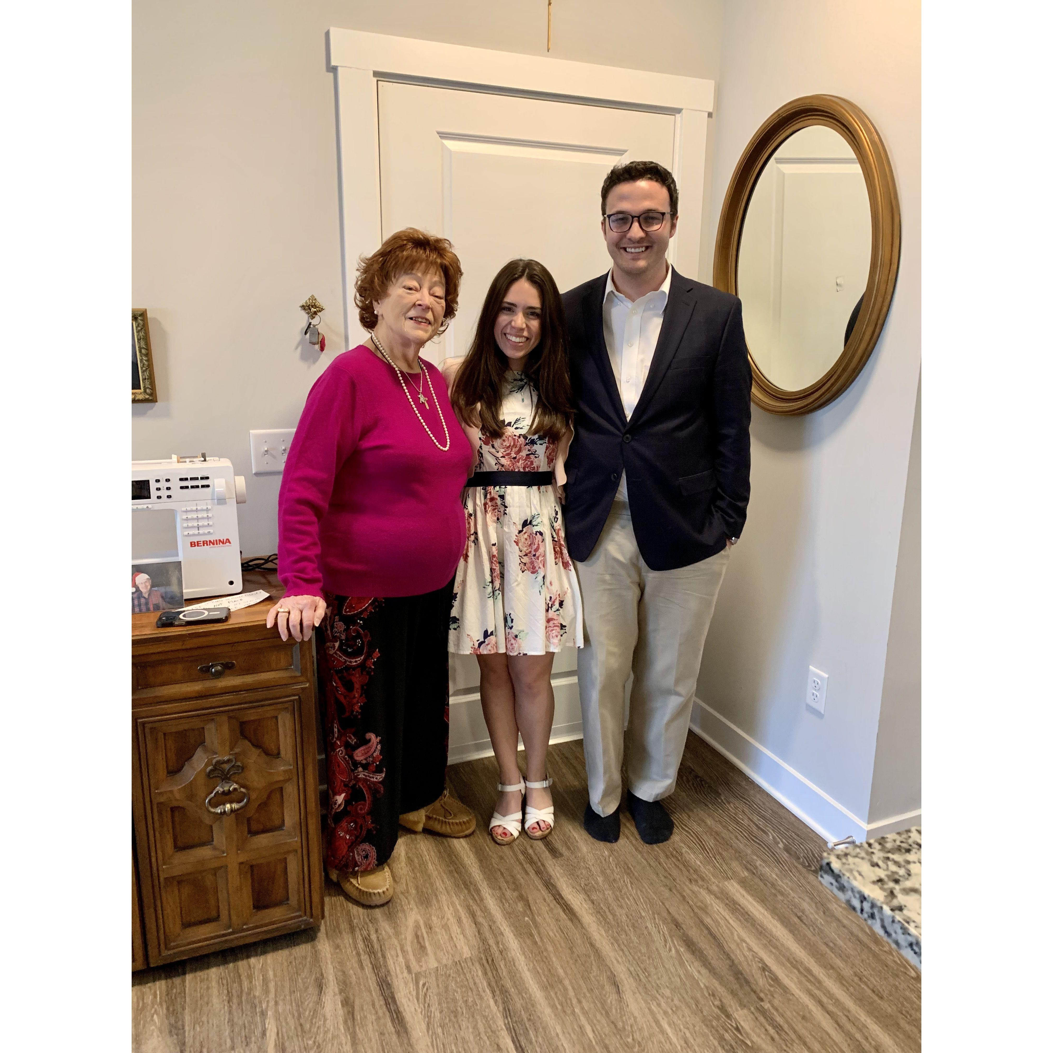 Taylor's Memere, we're so grateful she had the chance to meet Logan and see us together before she passed