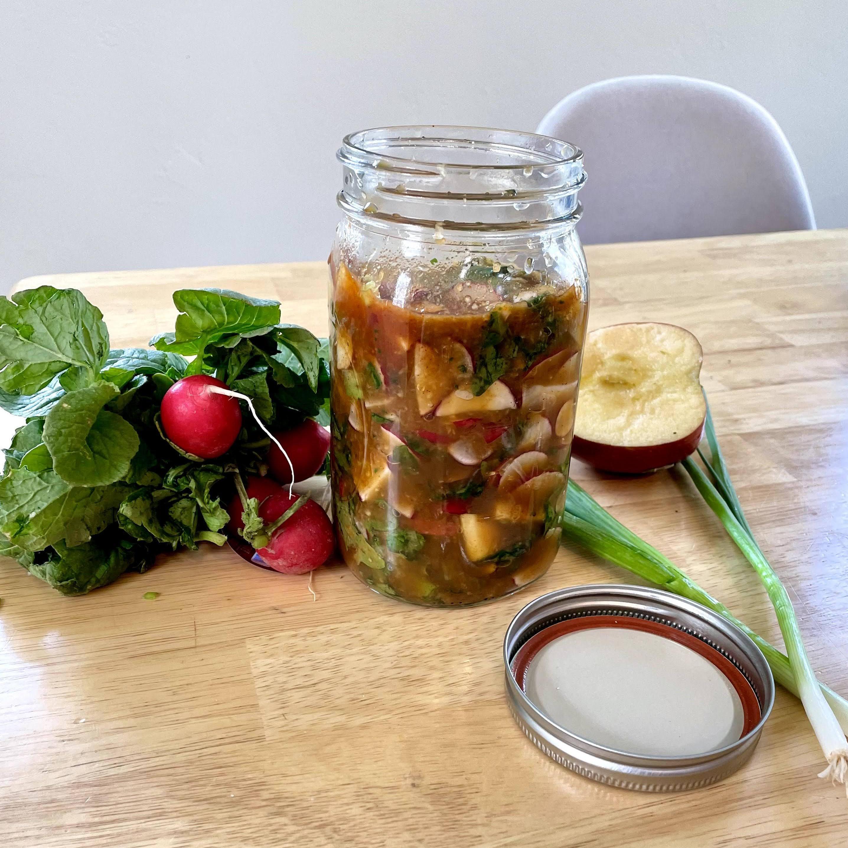 Homemade kimchi from the garden!