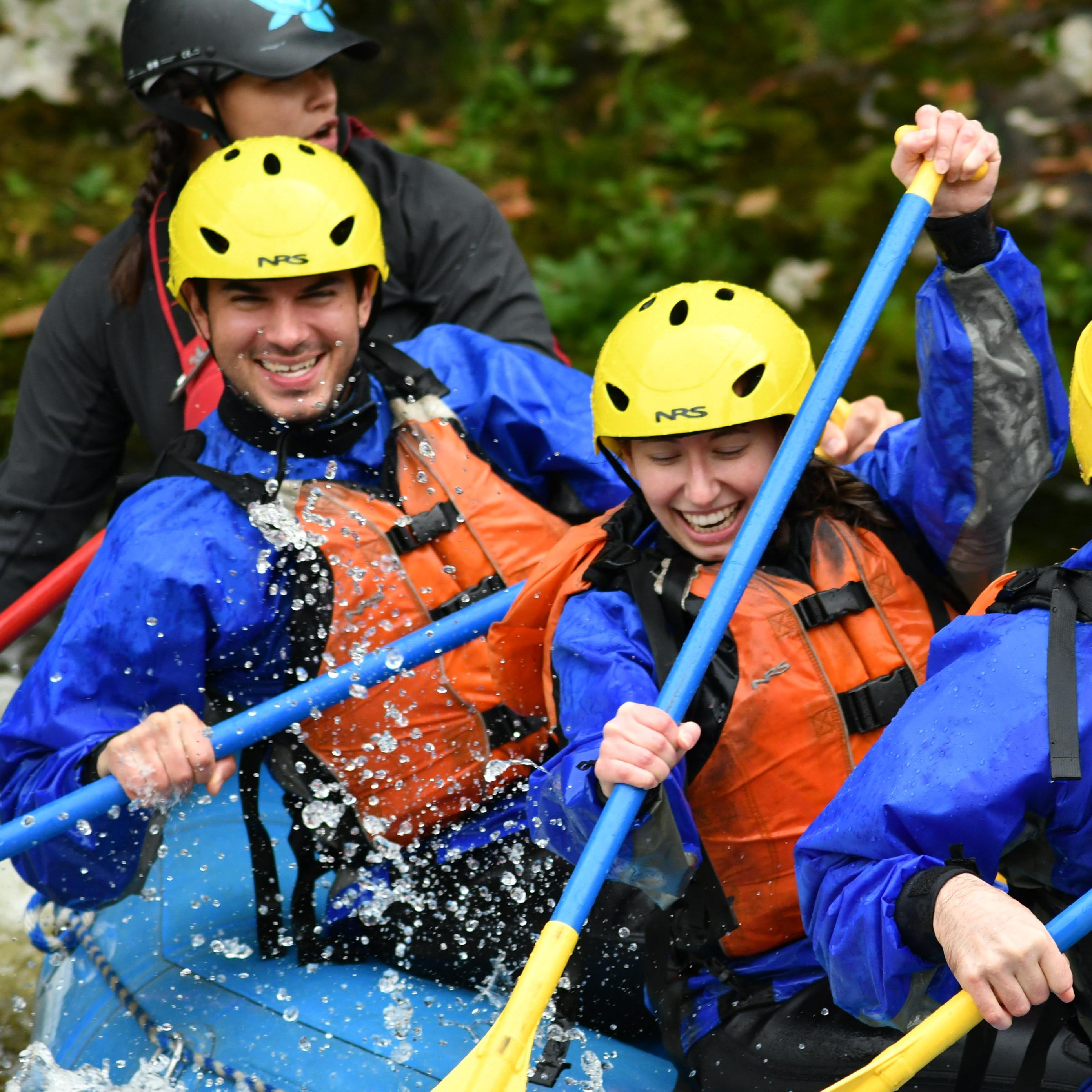 Rafting in Massachusetts with our dear friend, Vivian, guiding us. :)
