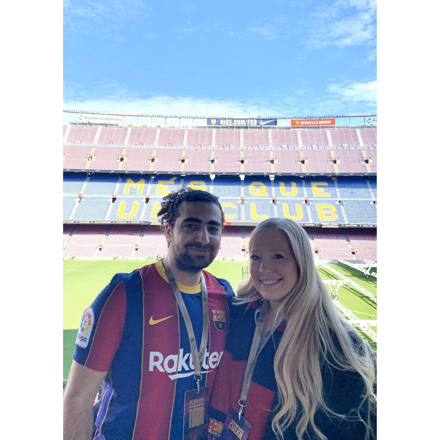Mostafa's surprise birthday to Barcelona. A private tour of Camp Nou was the highlight. A dream of Mostafa's since he was a child.