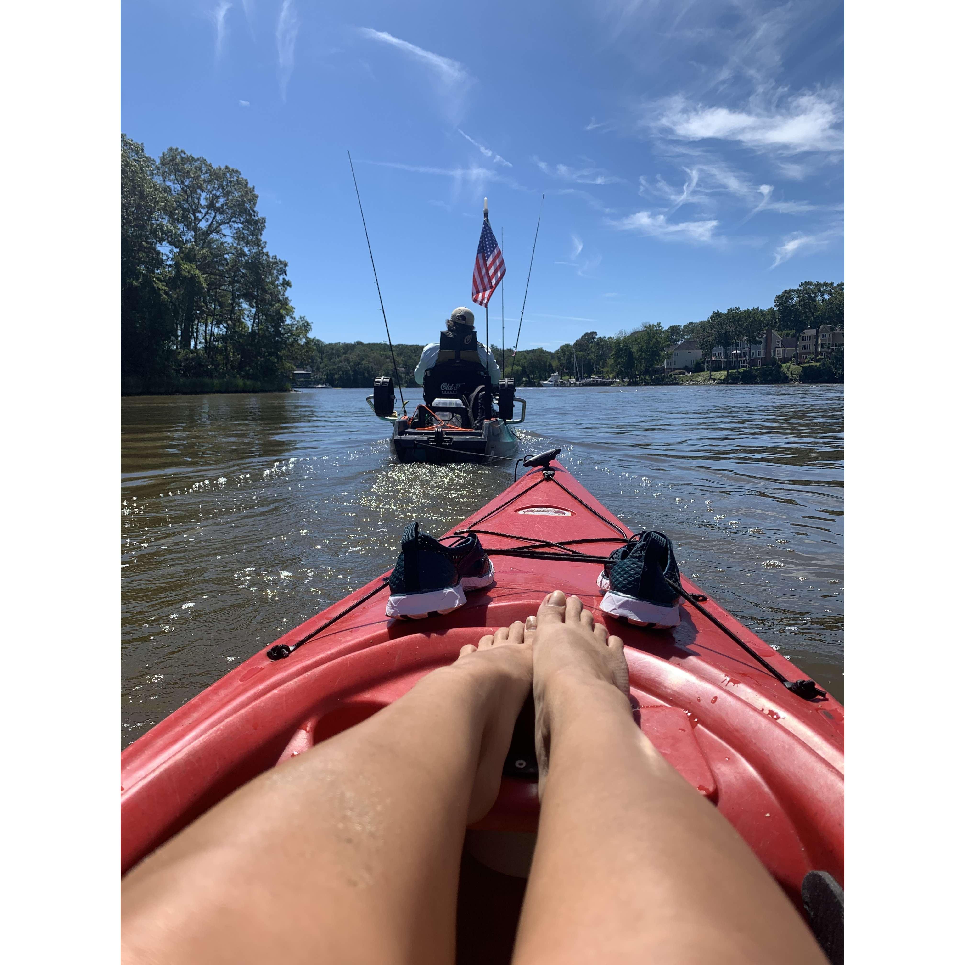 tagging along with my handsome angler