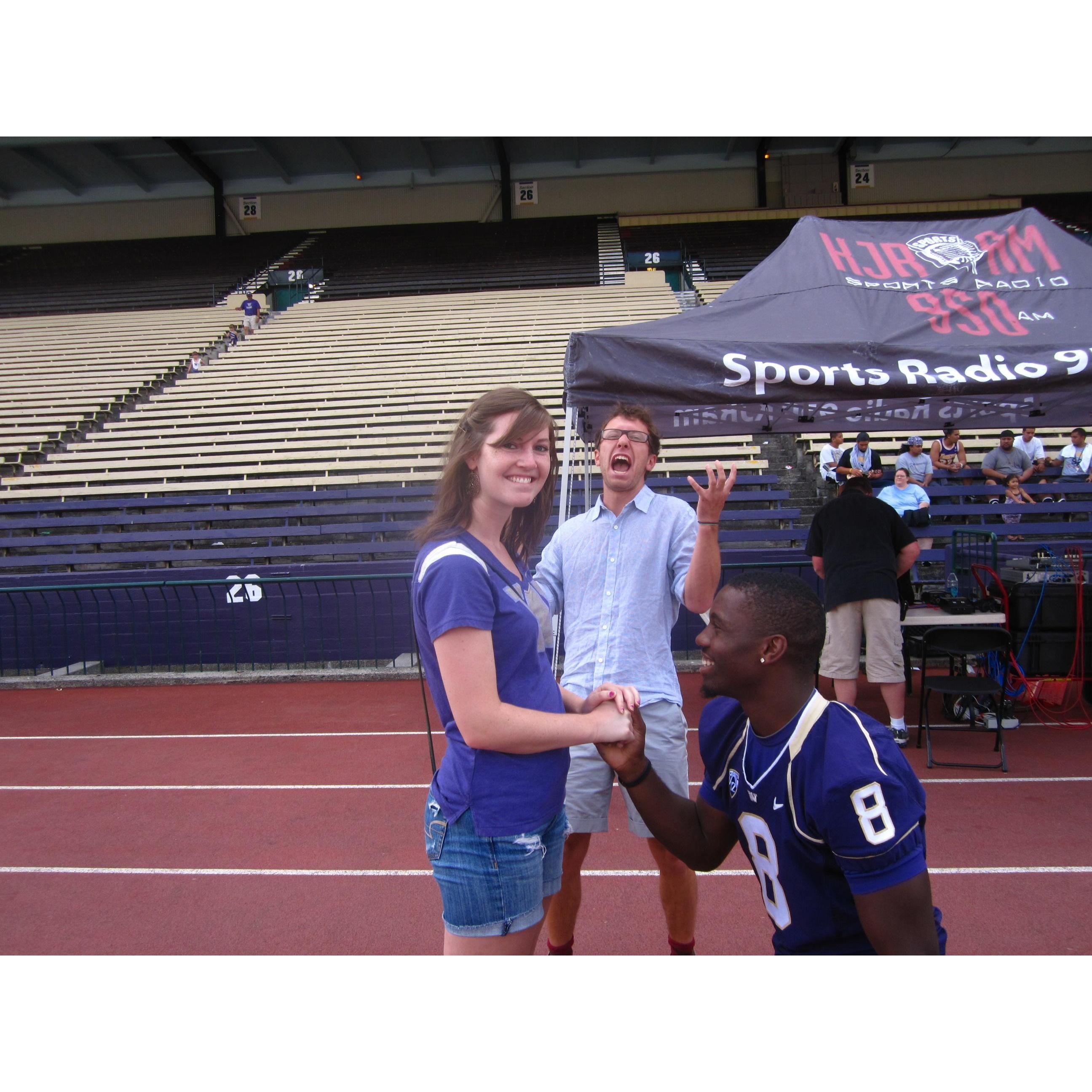 UW Media day (aka: the original engagement in 2011)