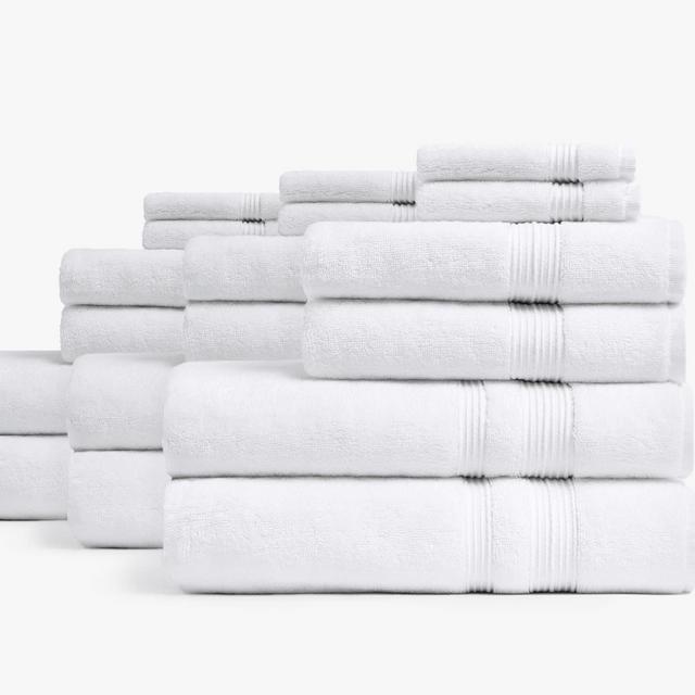 Classic Turkish Cotton Bath Bundle, White