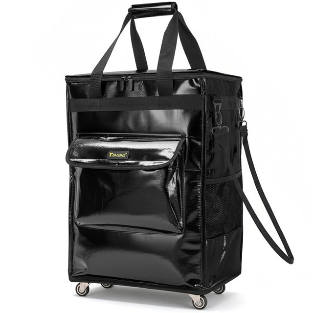 BALEINE Reusable Grocery Bags on Wheels, Rolling Tote Bag, Shopping Trolley, Large Backpack Shopping Carts for Groceries