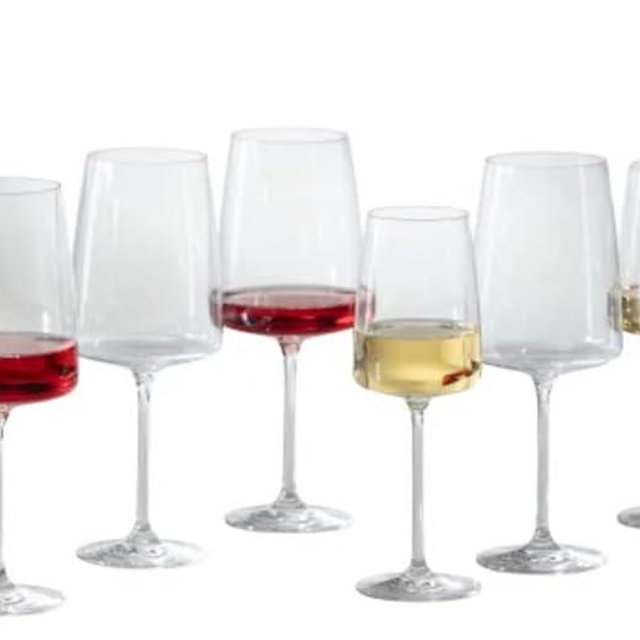 Zwiesel Sensa Wine Glass Set, 8-Piece, 4 White Wine 12.3 oz, 4 Red Wine 22.3 oz