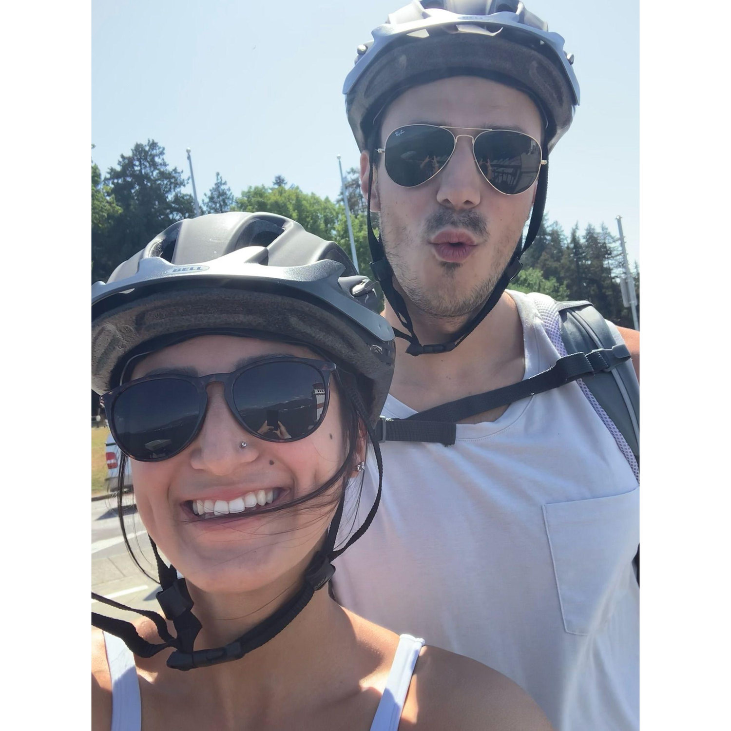 Biking Stanley Park, one of our go to summer activities :)