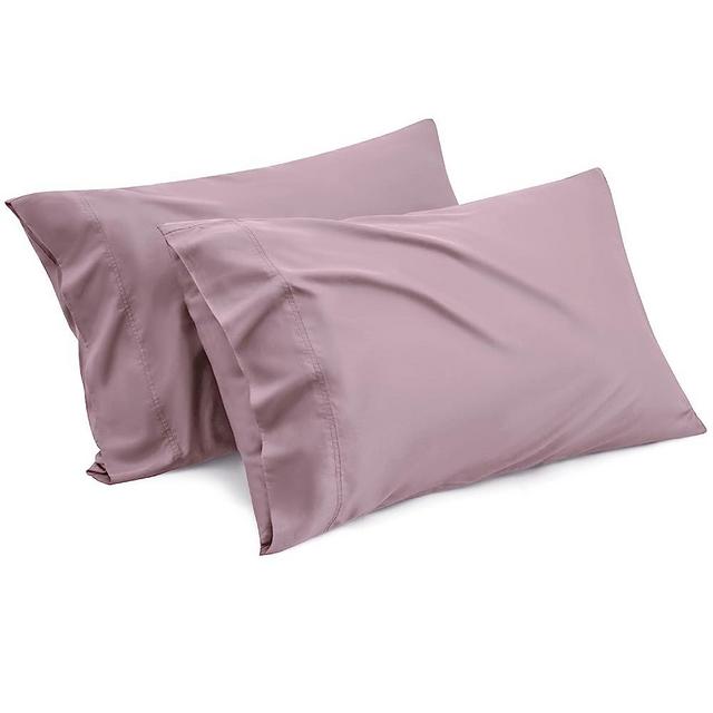 Bedsure Cooling Pillow Cases Queen - Rayon Derived from Bamboo, Lavender Chill Pillowcase, Silky Soft & Breathable Pillow Cover with Envelope Closure, Gift for Hot Sleepers in Summer, 20x30 Inches