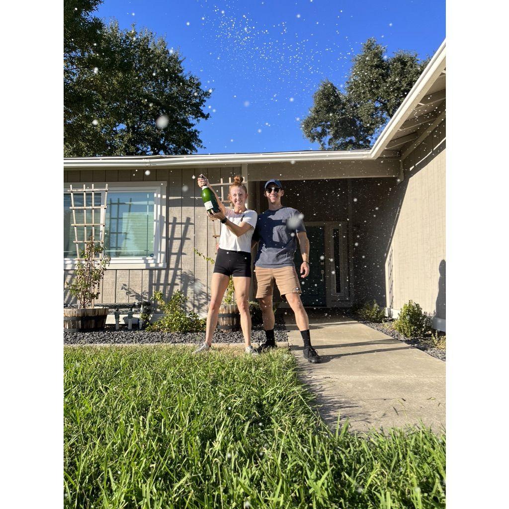 Celebrating the new house!