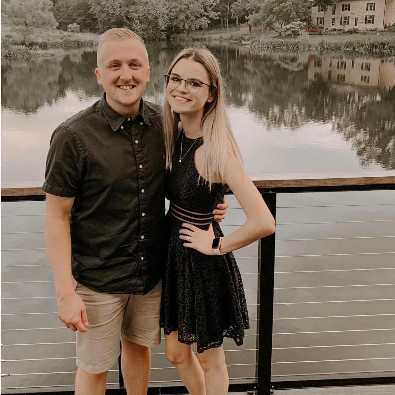 First wedding as an engaged couple. (Congrats Madi and TJ!)