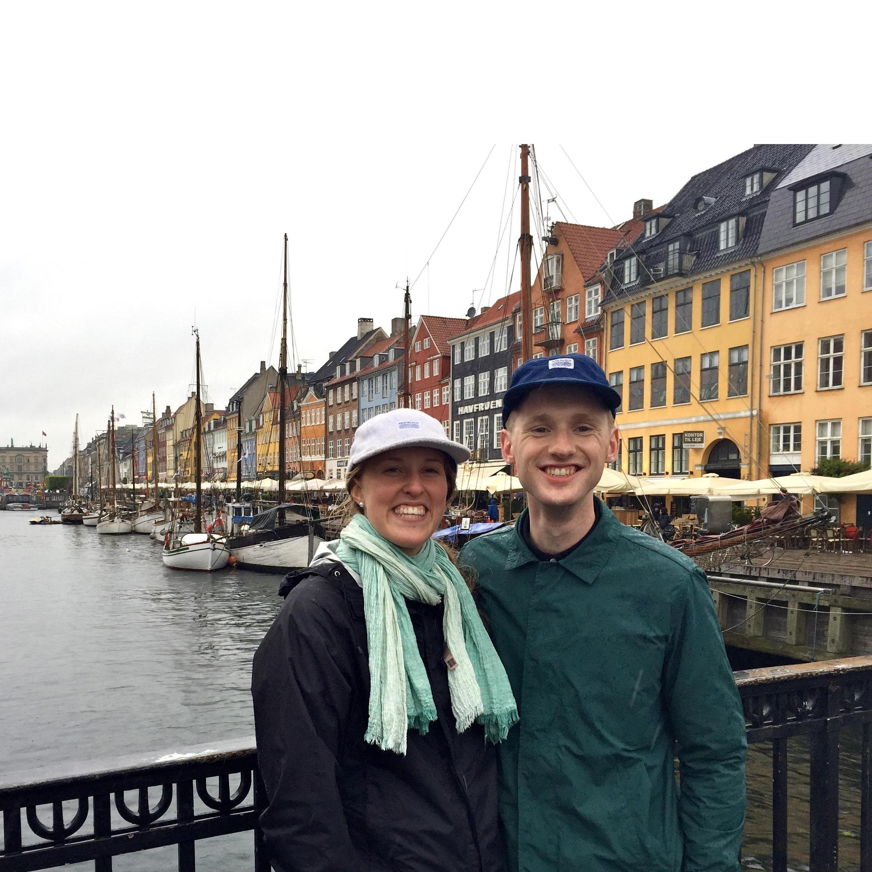 Copenhagen, Denmark. They love hot-dogs with sauerkraut. About the only street food we could find over there! (2015)