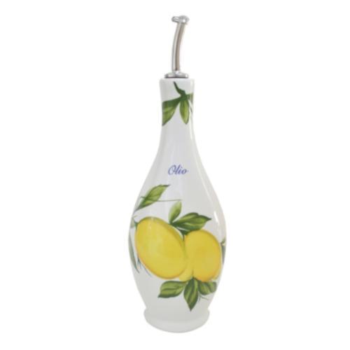 Italian Ceramic Lemon Olive Oil Cruet, 11" by Abbiamo Tutto