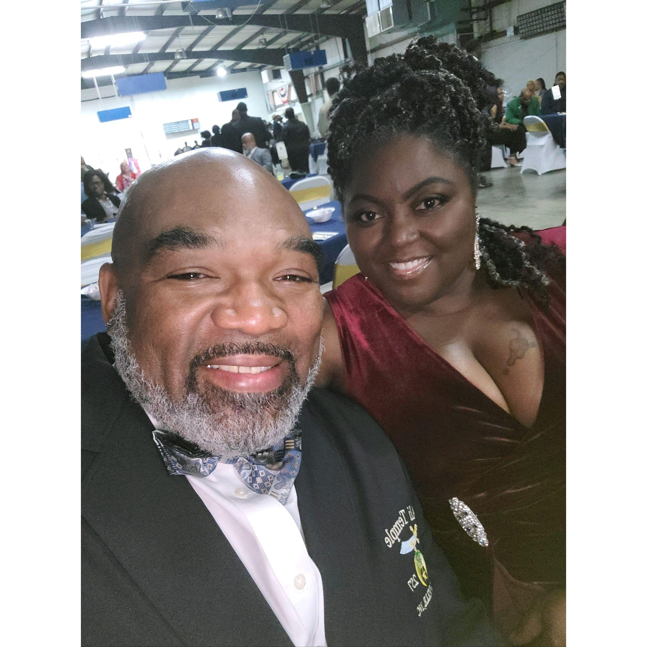 Our first formal outing as a couple, aren't we just adorable?