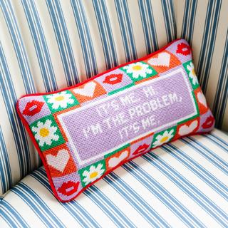 It's Me Needlepoint Pillow