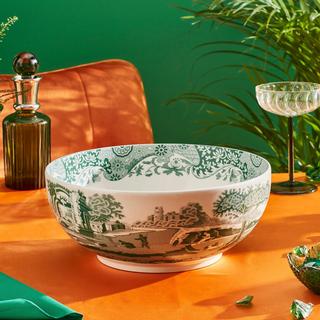 Green Italian Round Bowl