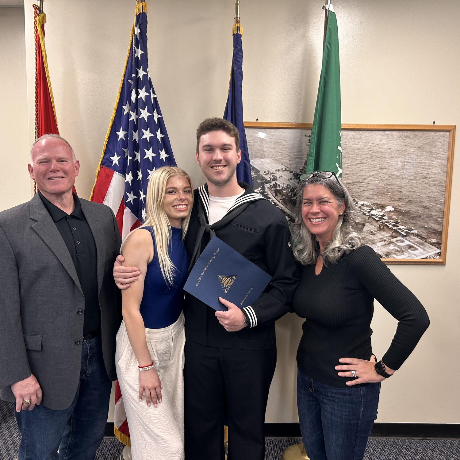 Jack's Graduation from A-School with his family!