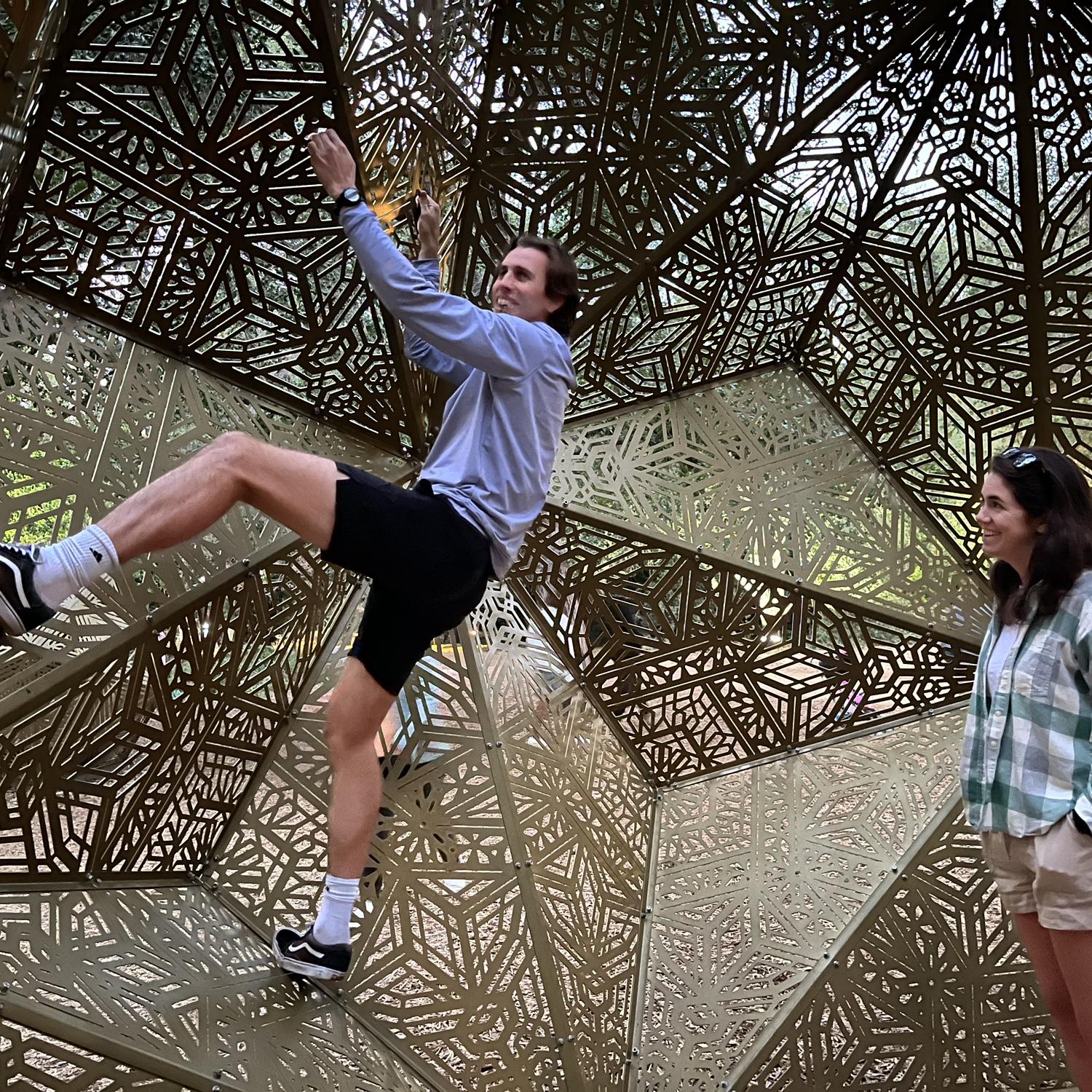 Zane had Abby convinced that he was Spider-man's stunt double.