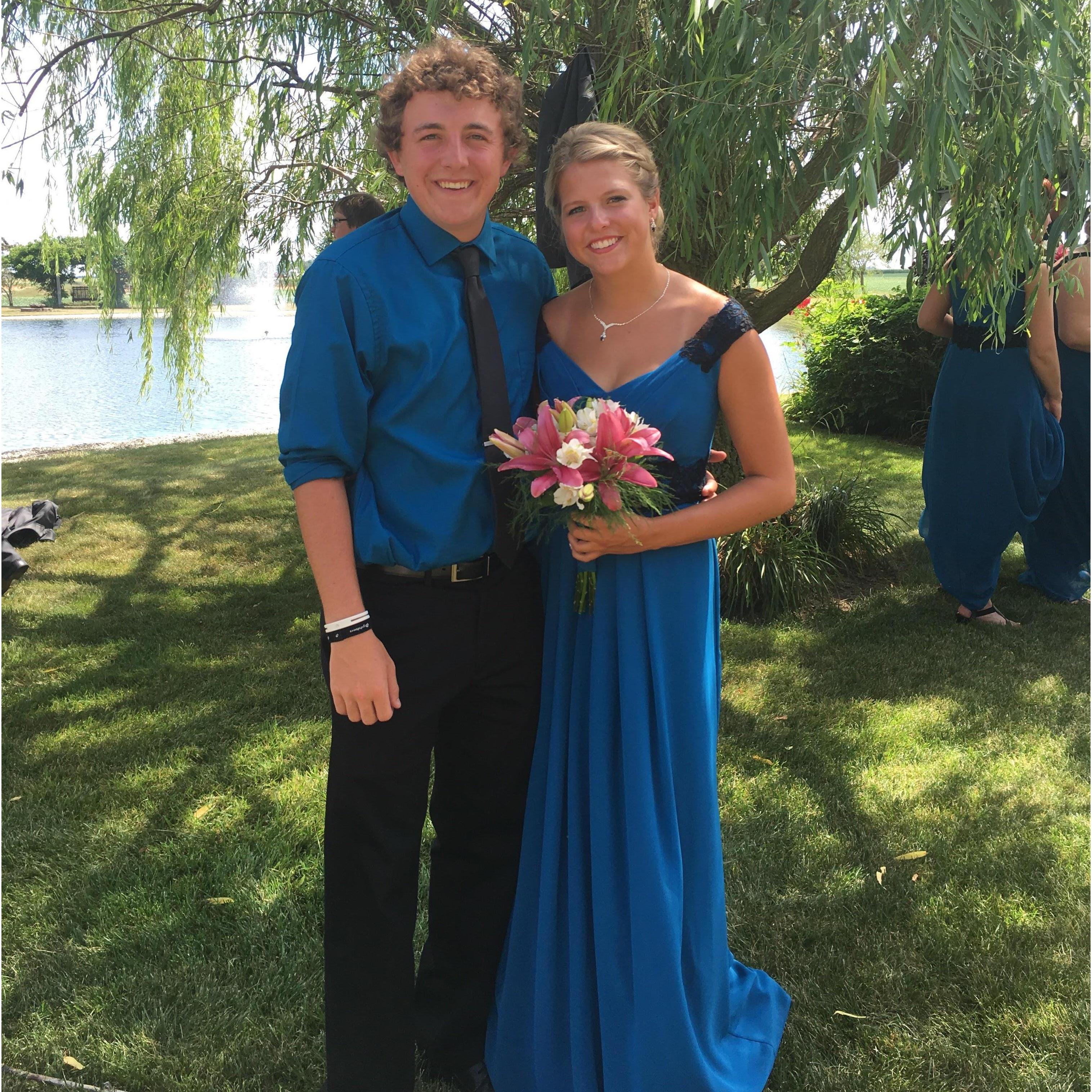 Seth and Jena's wedding in 2016