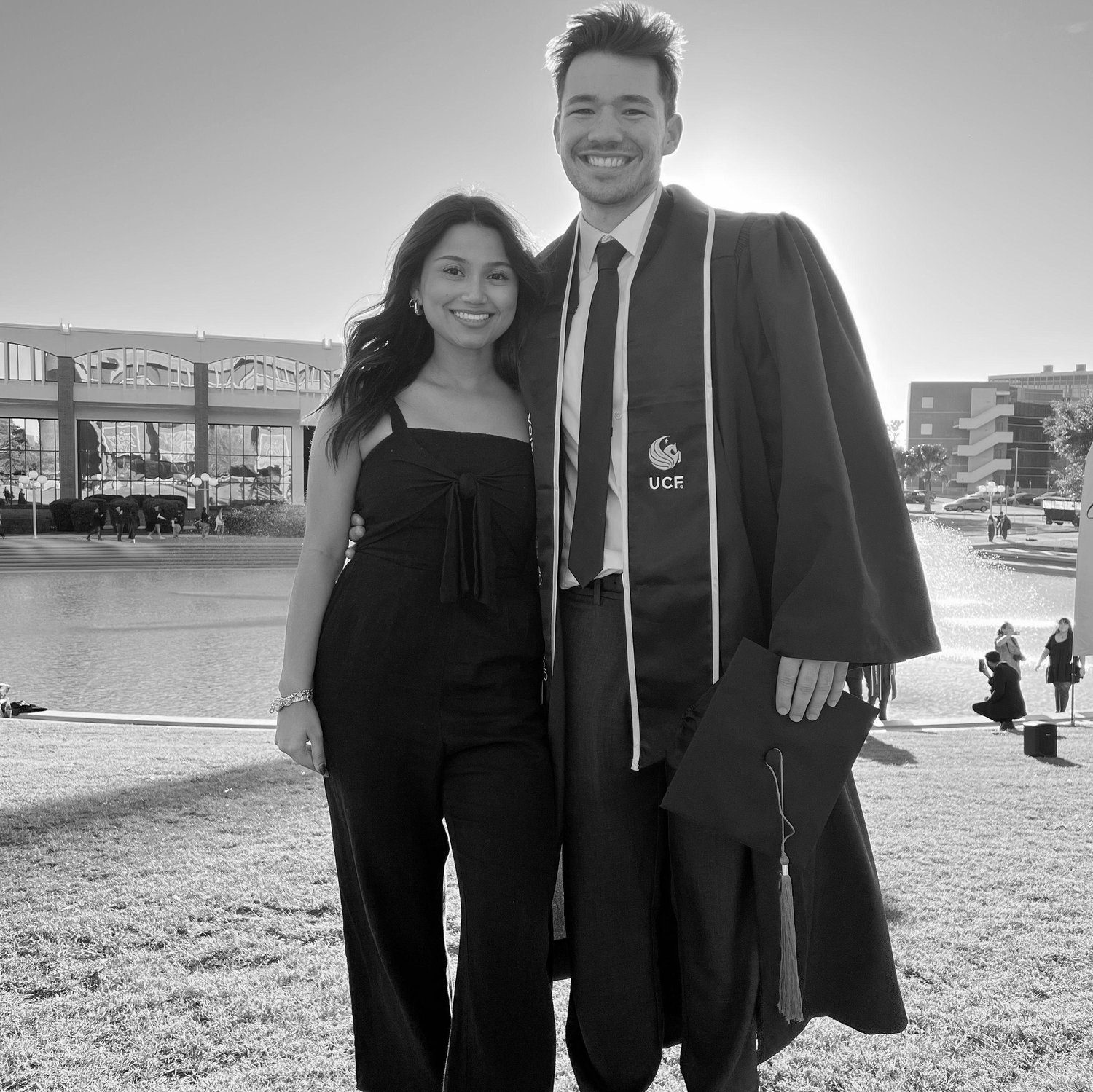 Justin graduating with his Bachelor's in Engineering from UCF! #GoKnights 🎓💛🖤