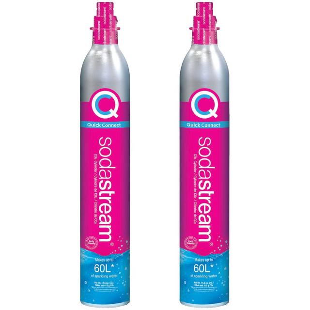 Sodastream Quick Connect Co2 Exchange Carbonator Set of 2 Plus Target Gift Card with Exchange