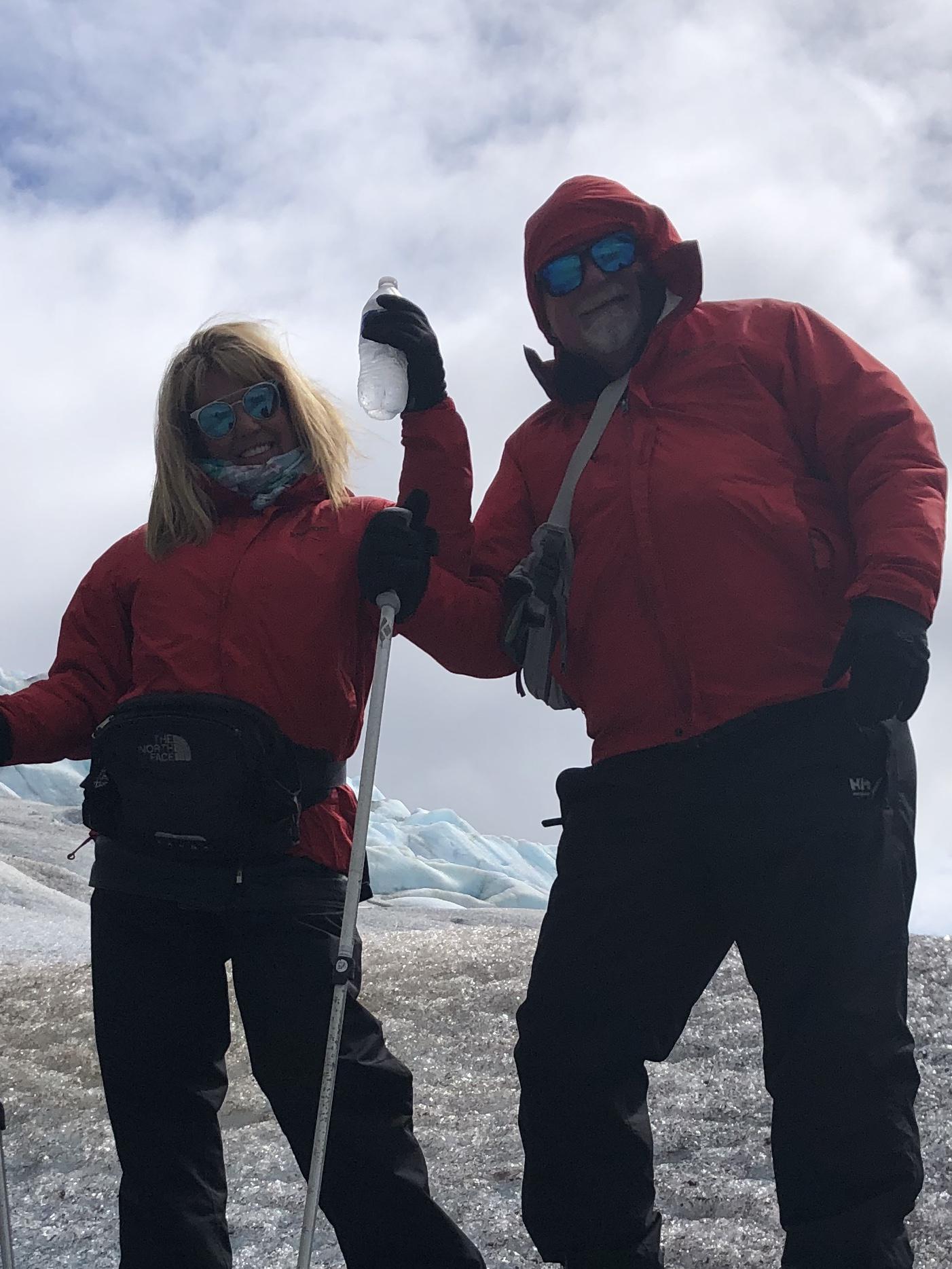 On top of the glacier!!