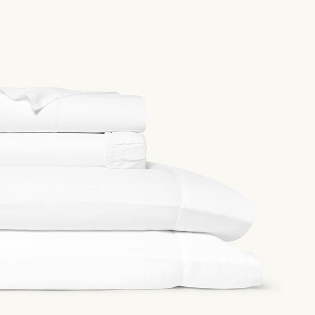 Linen Sheet Set-King-White
