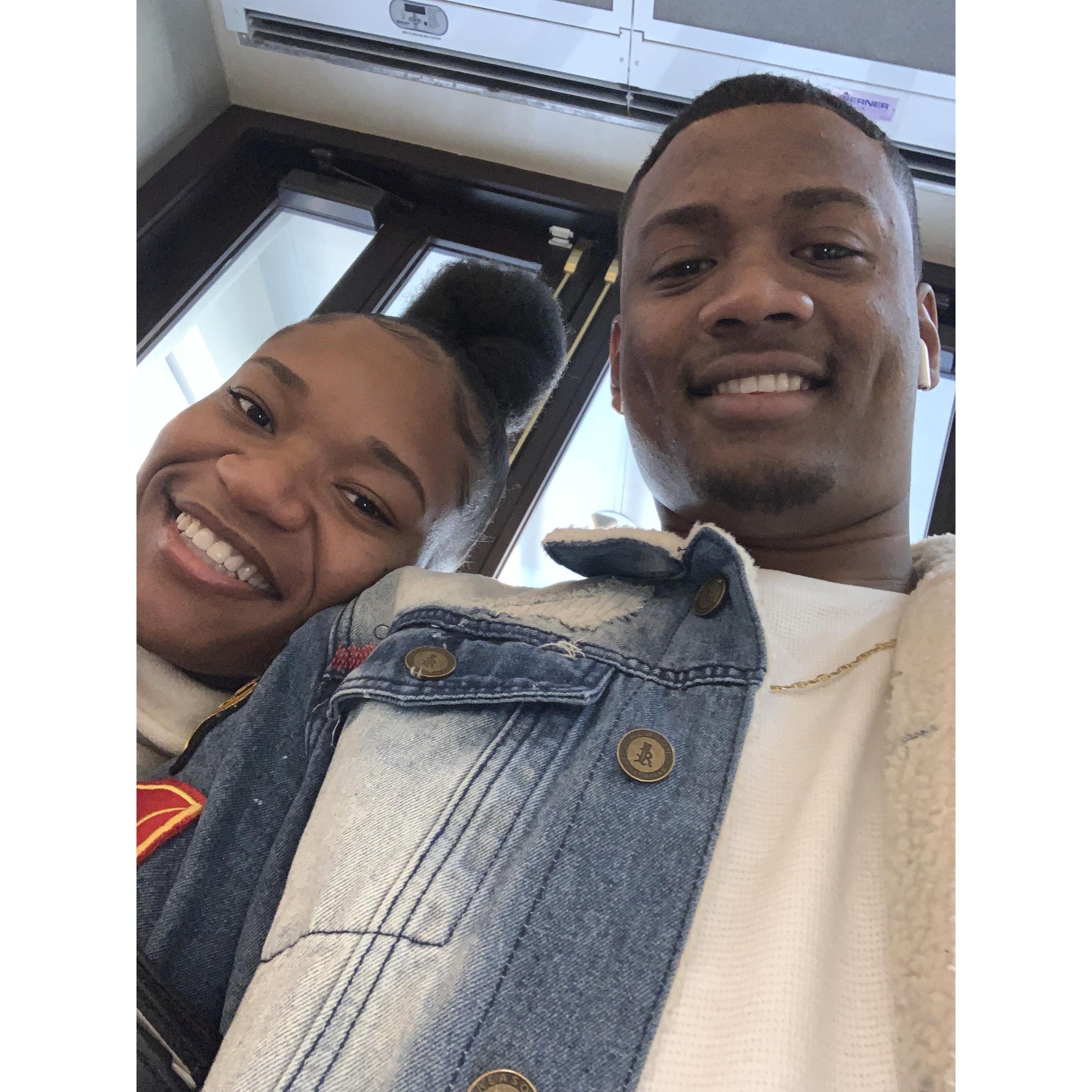 Our very first photo together