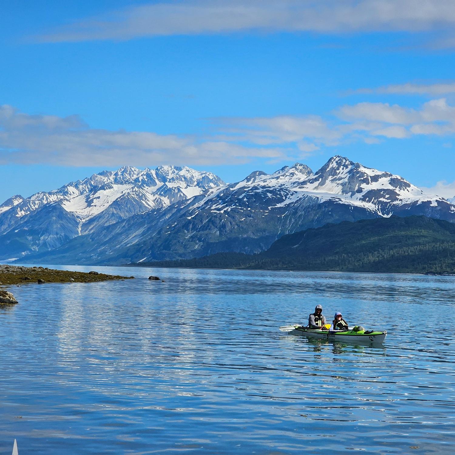 Kayaking in Glacier Bay National Park.