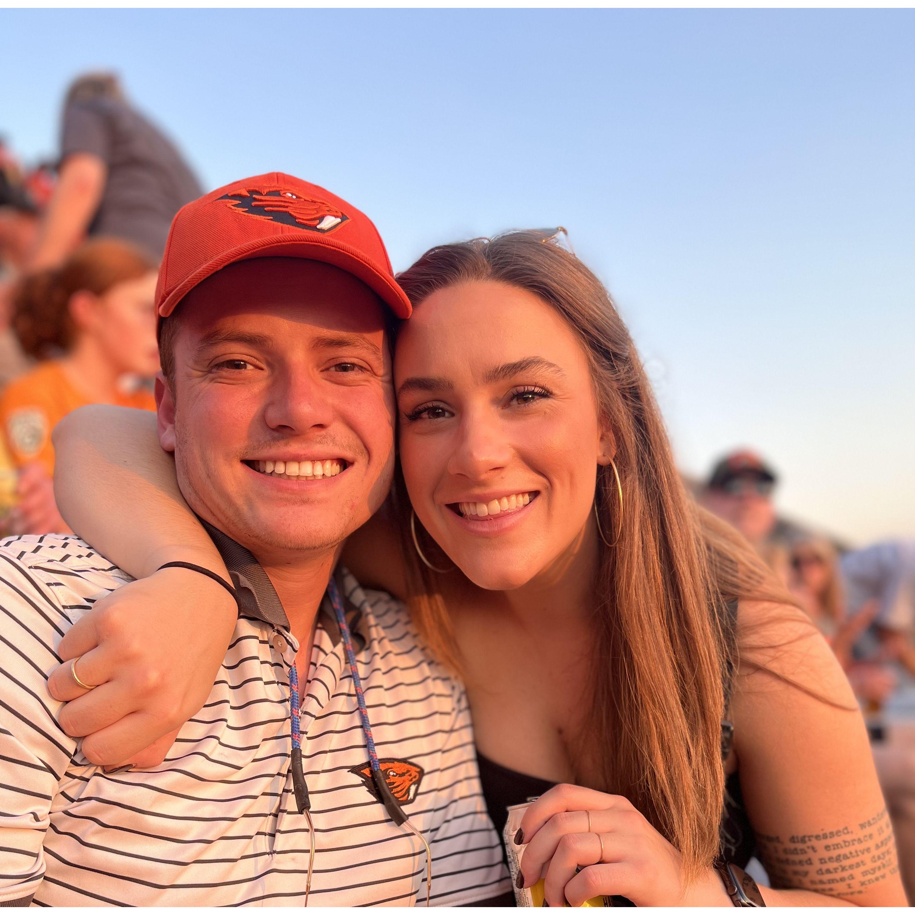 First OSU game together. Go Beavs!