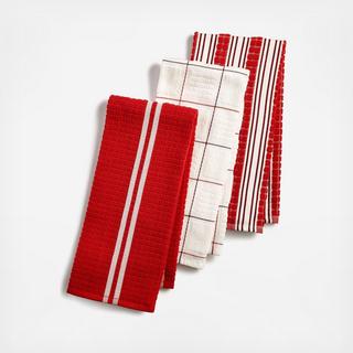 Martha Stewart Collection - Terry 3-Piece Kitchen Towel Set
