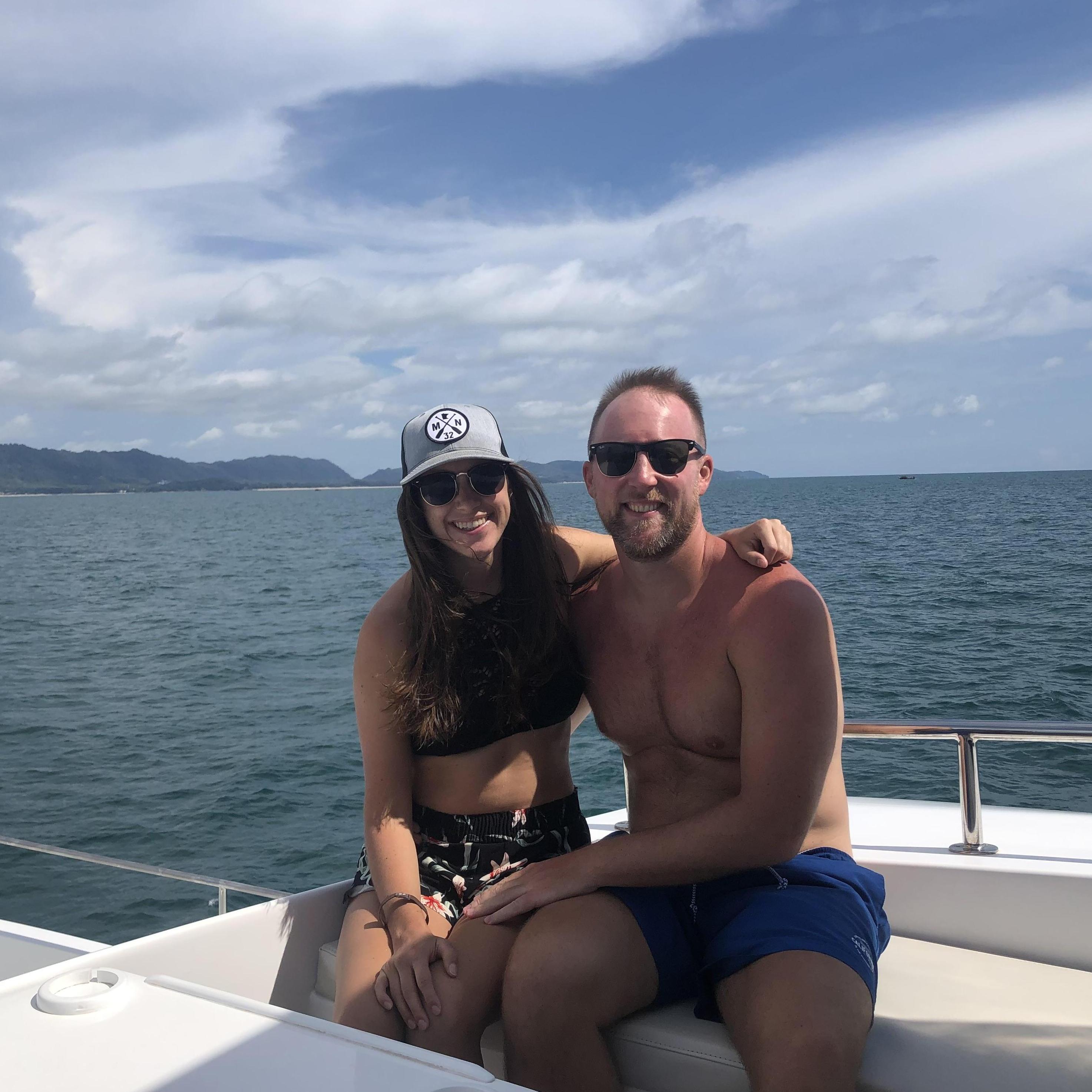 Before Aaron's ACL surgery, Kendall and Aaron traveled to Chaing Mai, Thailand and enjoyed scuba diving, hiking and taking a Thai cooking class.